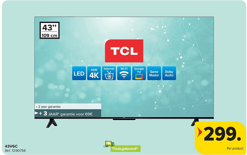 TCL 43V6C LED TV