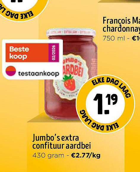 Jumbo’s extra confituur aardbei