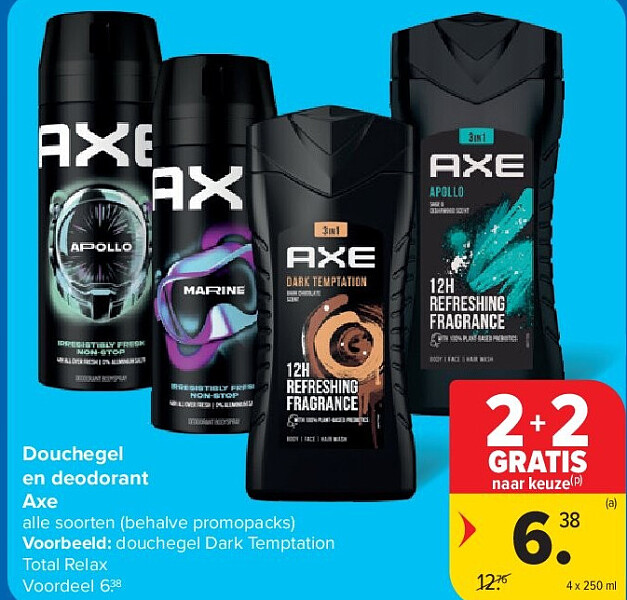 Douchegel en deodorant Axe