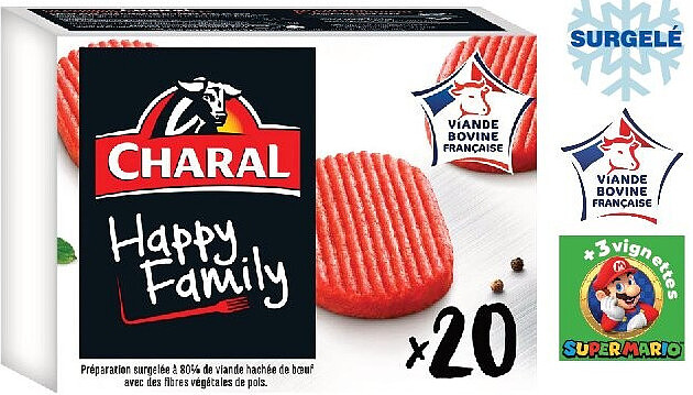 Steaks hachés Happy Family surgelés Charal