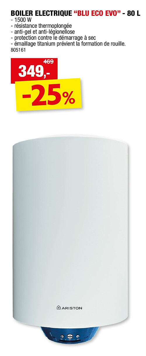 BOILER ELECTRIQUE “BLU ECO EVO” - 80 L