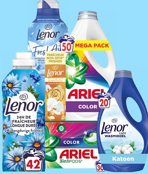 Lenor wasmiddel en wasverzachter