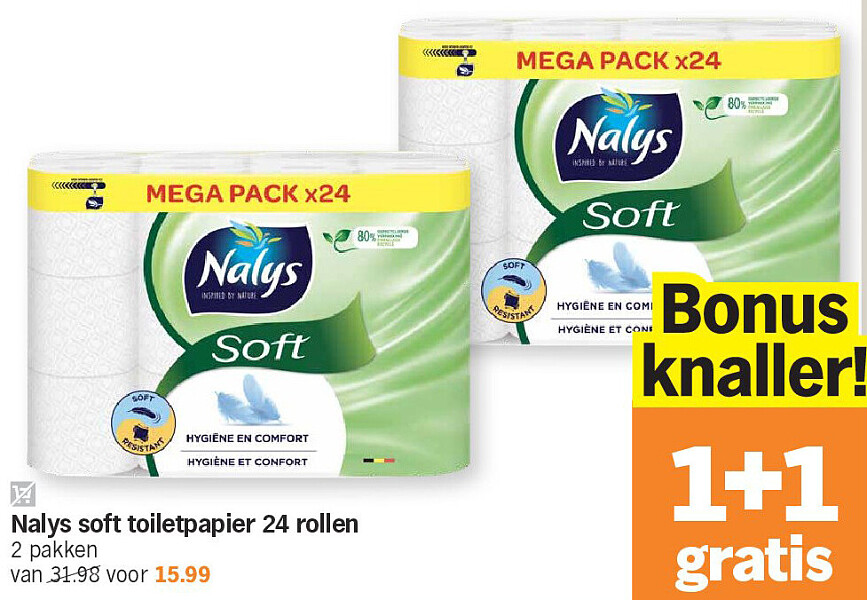 Nalys soft toiletpapier 24 rollen