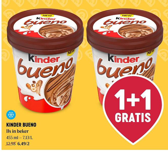 KINDER BUENO IJs in beker