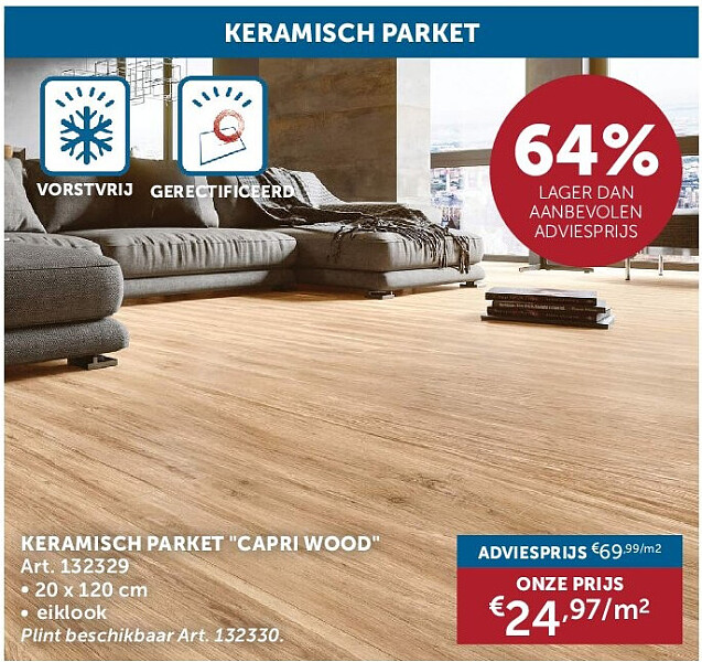KERAMISCH PARKET "CAPRI WOOD"