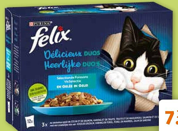Felix Delicious Duo vis in gelei 12 x 85 g