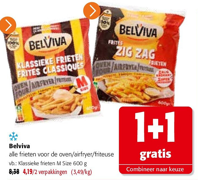 Belviva Klassieke frieten M Size 600 g