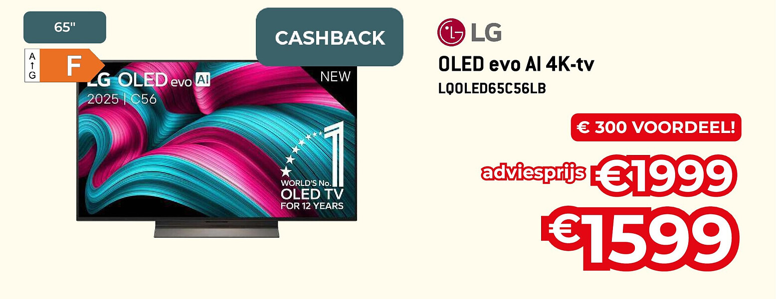 OLED evo AI 4K-tv LQOLED65C56LB