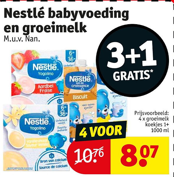 Nestlé babyvoeding en groeimelk