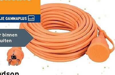Handson verlengsnoer IP44 oranje 20 m