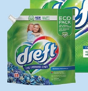 Dreft vloeibaar wasmiddel 28 sc, 1,260 ml refill