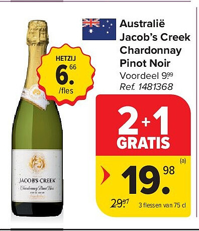Australië Jacob’s Creek Chardonnay Pinot Noir
