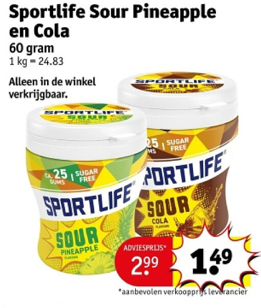 Sportlife Sour Pineapple en Cola