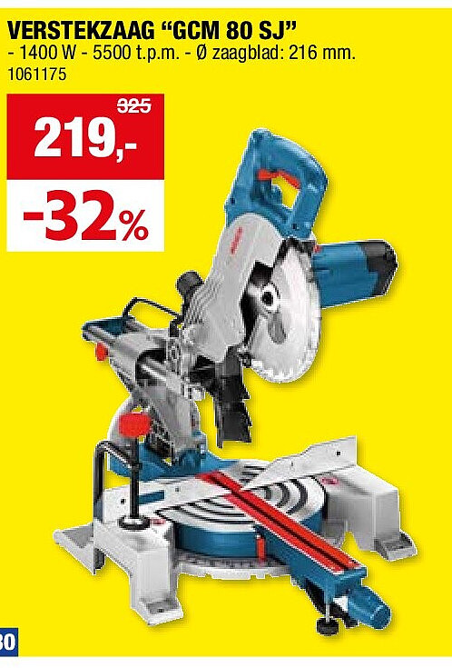 VERSTEKZAAG “GCM 80 SJ”