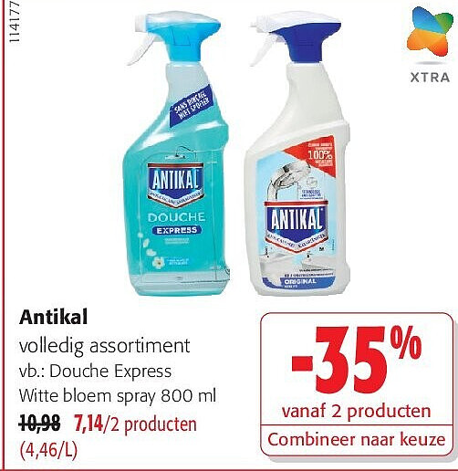 Antikal Douche Express Witte bloem spray 800 ml