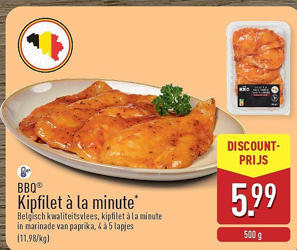Kipfilet à la minute*