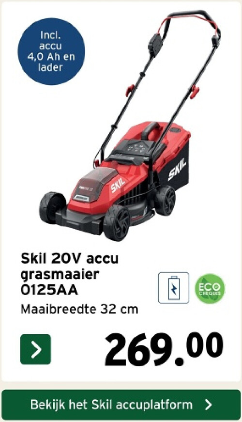 Skil 20V accu grasmaaier 0125AA