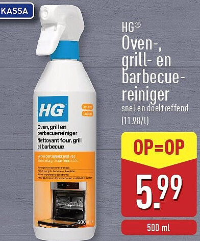 Oven-, grill- en barbecue reiniger