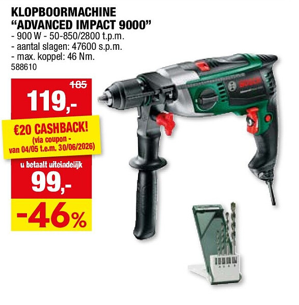 KLOPBOORMACHINE “ADVANCED IMPACT 9000”