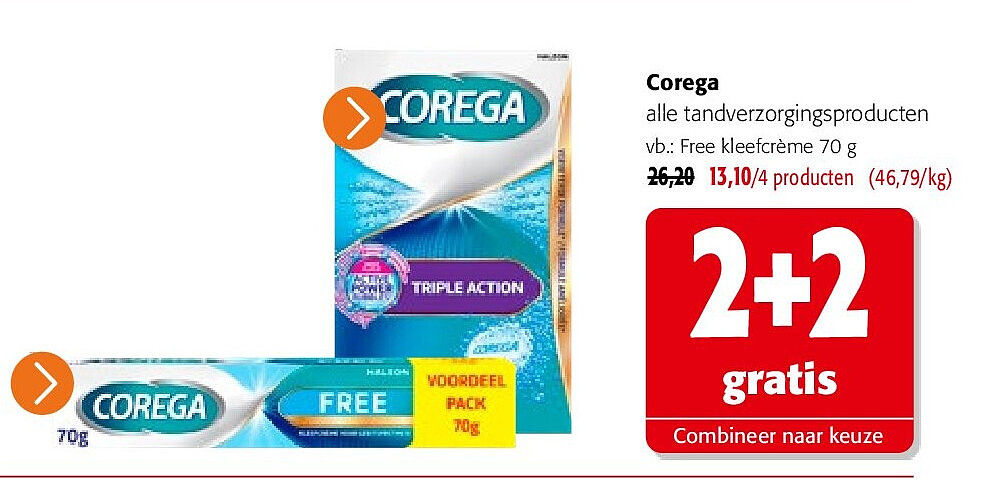 Corega Free kleefcrème 70 g