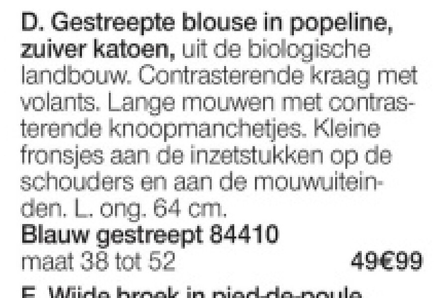 Gestreepte blouse in popeline