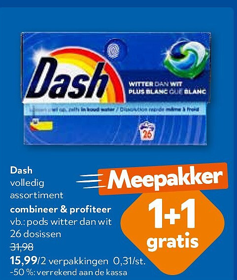 Dash pods witter dan wit 26 dosissen