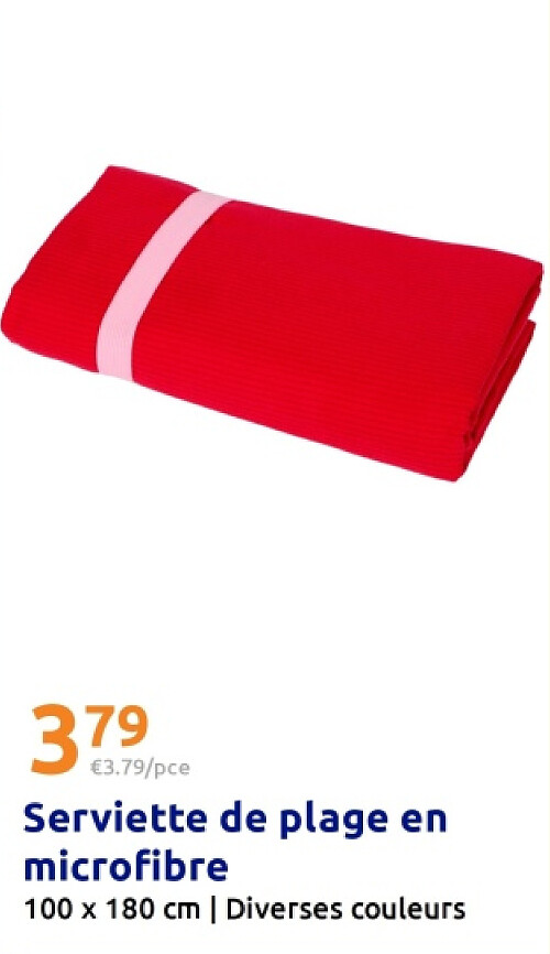 Serviette de plage en microfibre