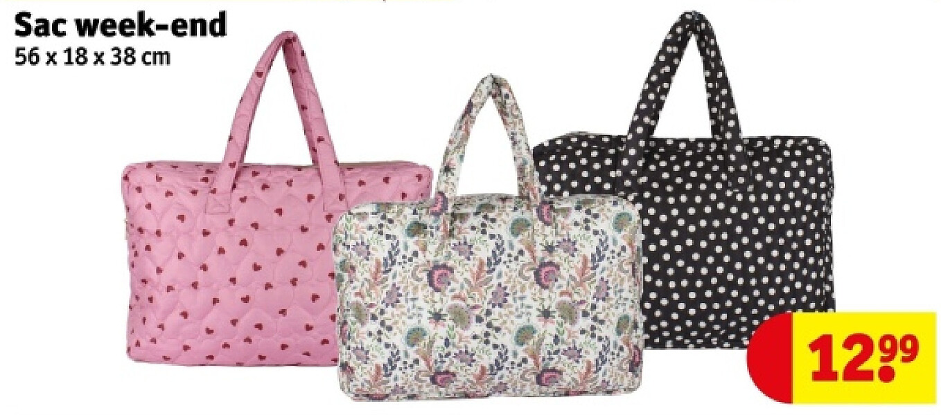Sac week-end 56 x 18 x 38 cm