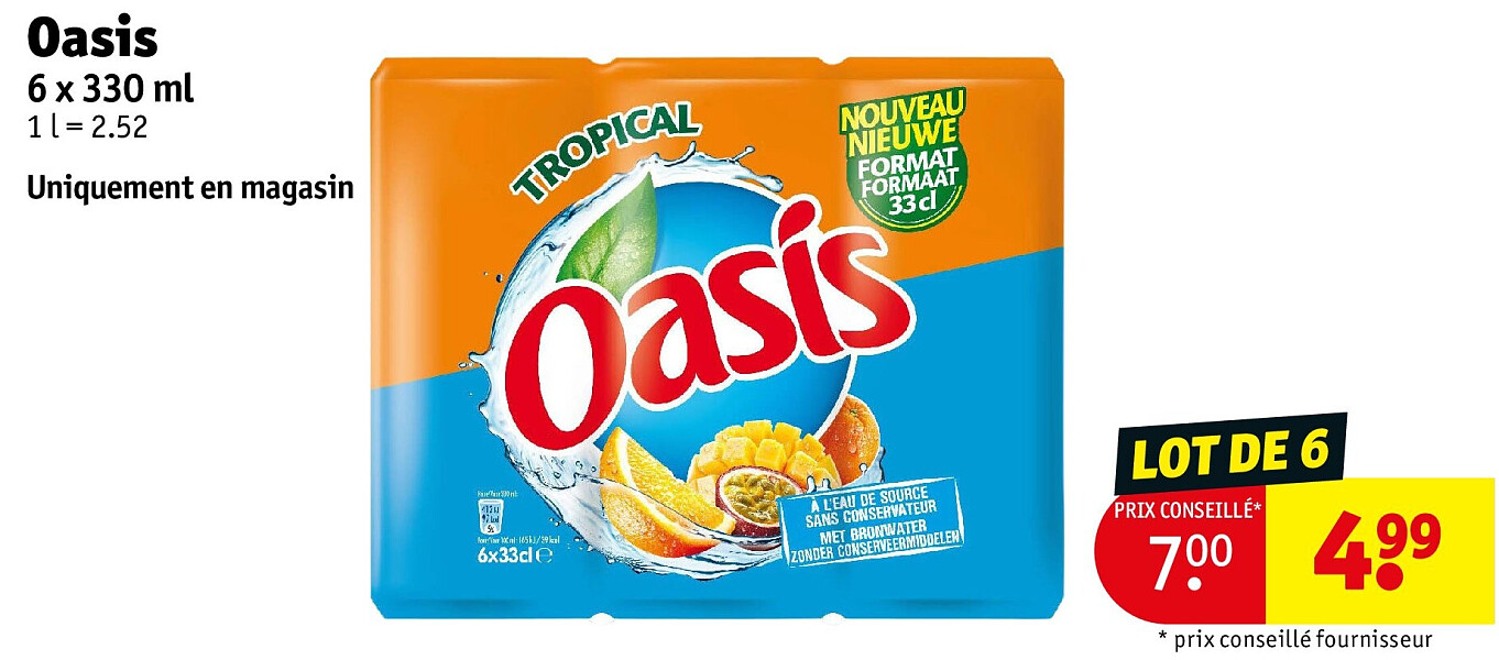 Oasis 6 x 330 ml