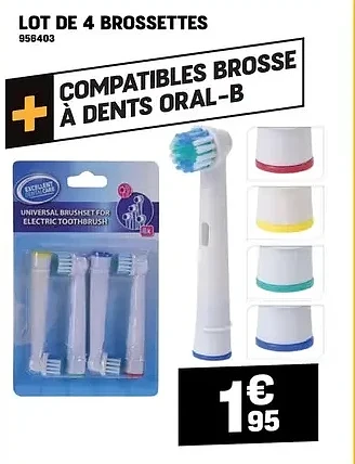 LOT DE 4 BROSSETTES