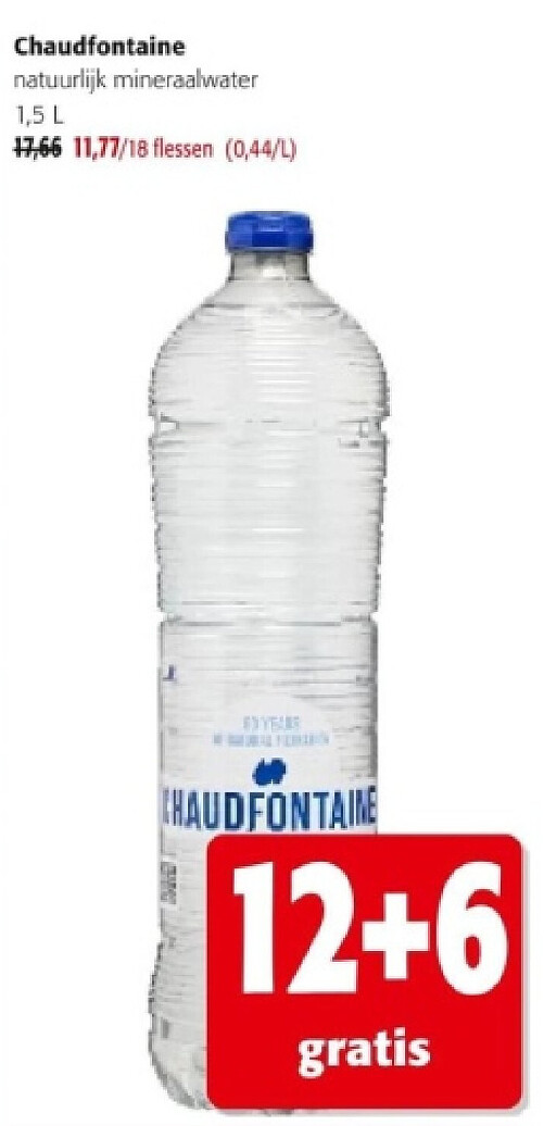Chaudfontaine natuurlijk mineraalwater 1,5 L