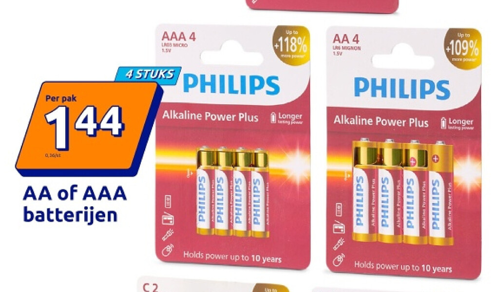 AA of AAA batterijen