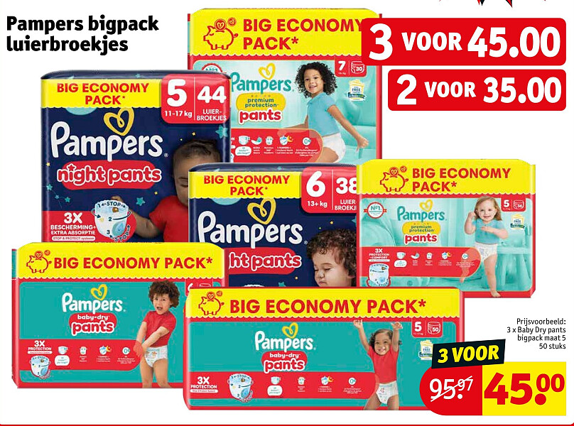 Pampers bigpack luierbroekjes