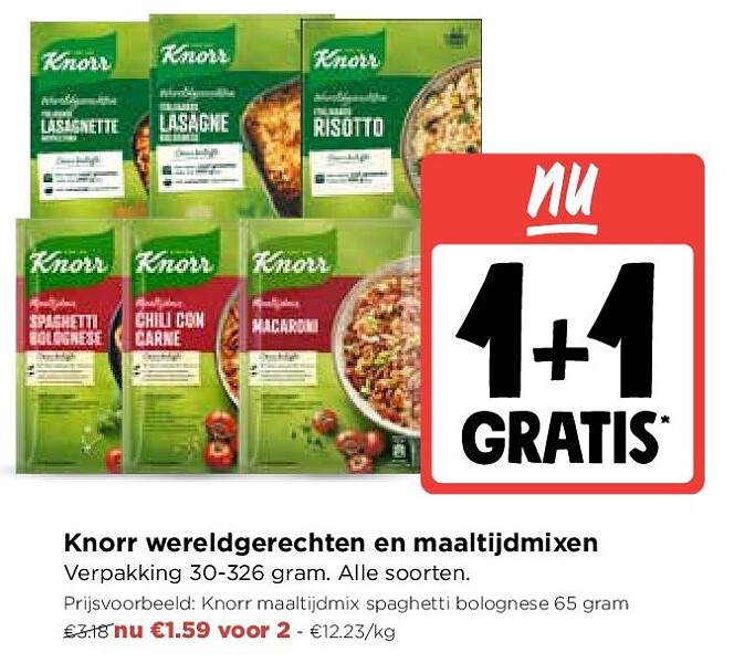 Knorr wereldgerechten en maaltijdmixen