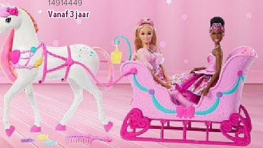 Barbie Nutcracker Land of sweets horse & sled
