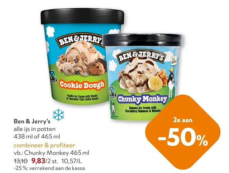 Ben& Jerry's Chunky Monkey 465 ml