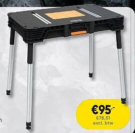 Hybride draagbare werktafel