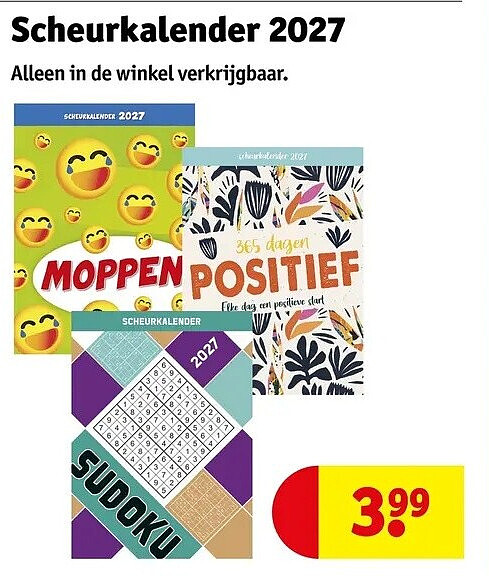 Scheurkalender 2027
