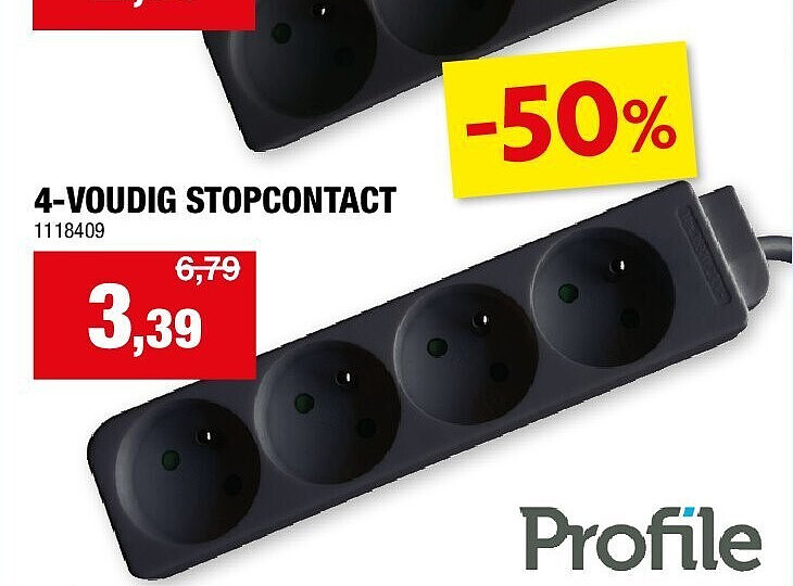 4-VOUDIG STOPCONTACT