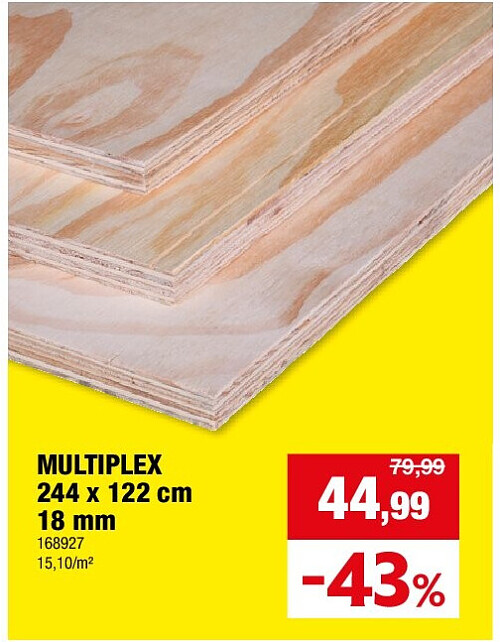 MULTIPLEX 244 x 122 cm 18 mm