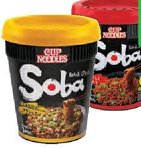 Nissin Soba noedels in cup 90g tot 92g