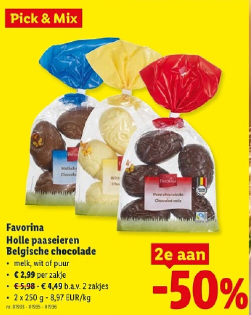 Holle paaseieren Belgische chocolade