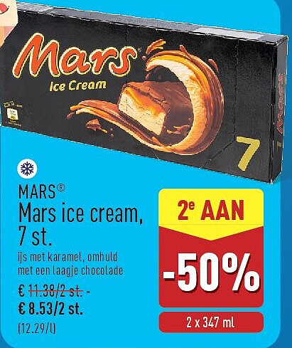Mars ice cream, 7st.