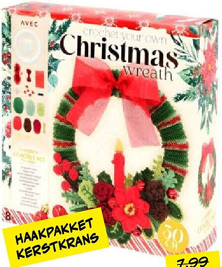 Haakpakket kerstkrans