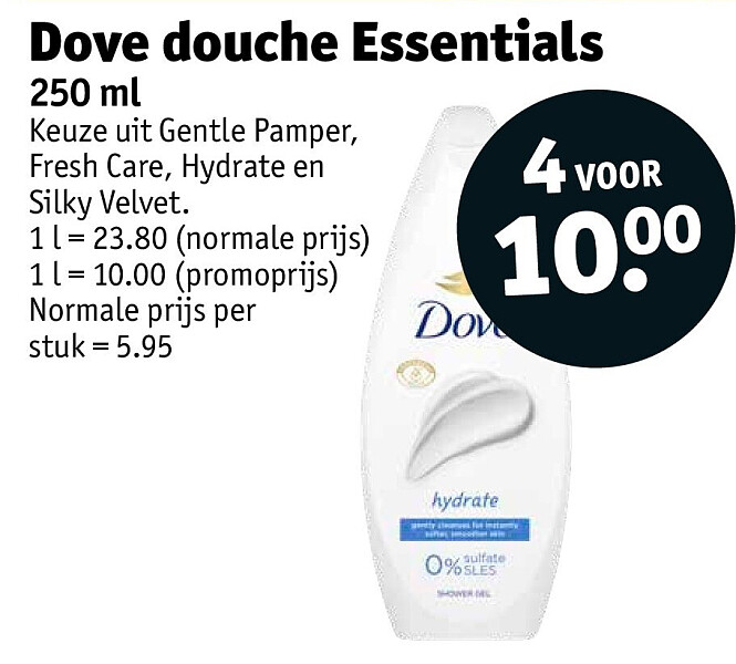 Dove douche Essentials