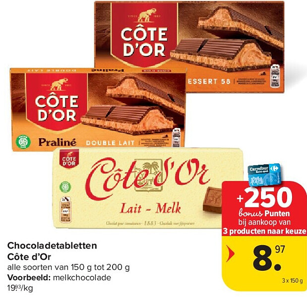 Chocoladetabletten Côte d’Or