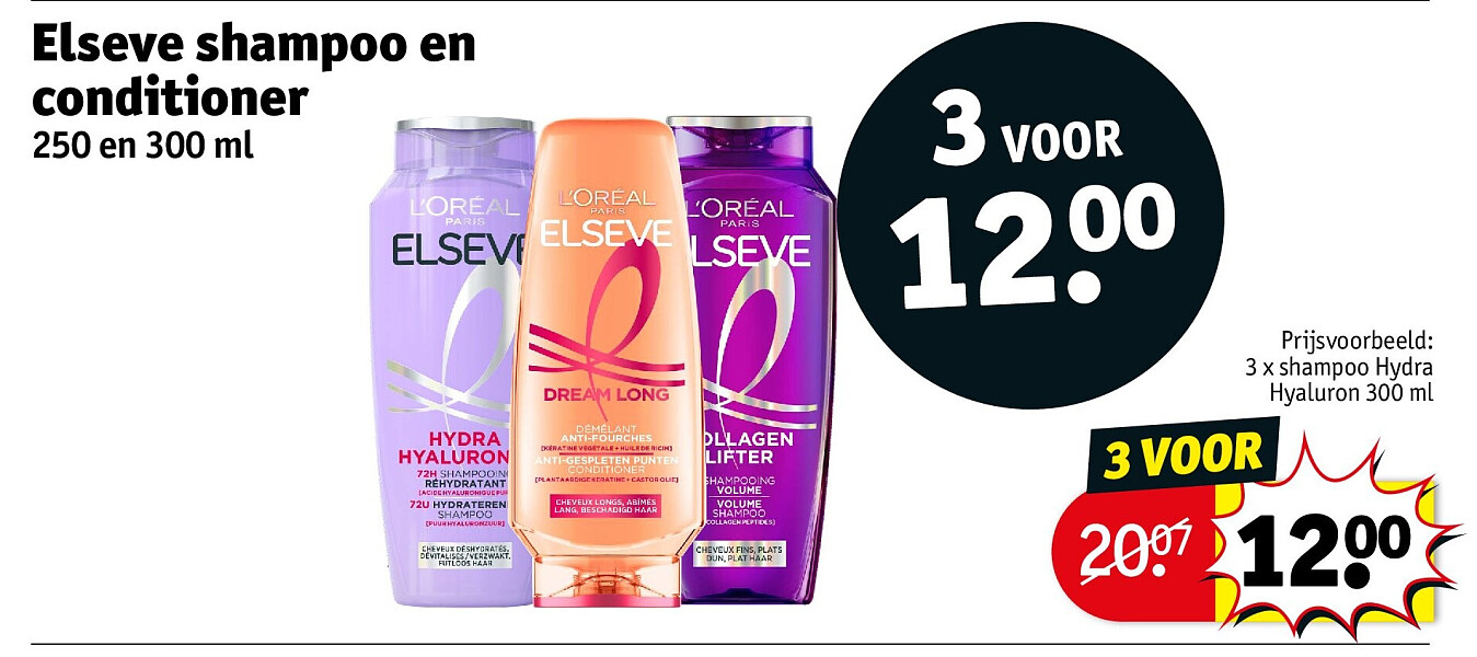 Elseve shampoo en conditioner
