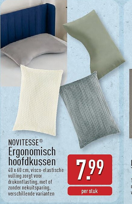 Ergonomisch hoofdkussen