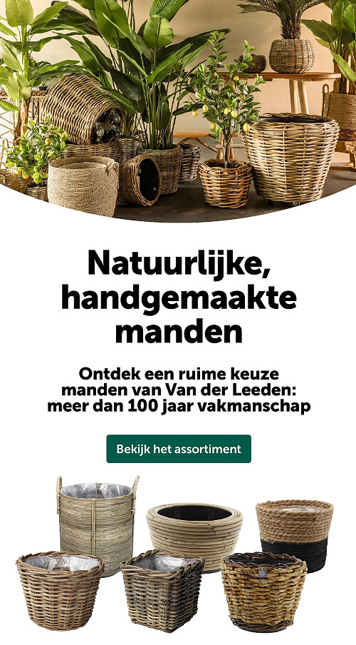Natuurlijke, handgemaakte manden