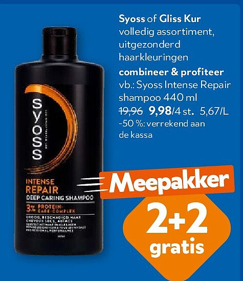 Syoss Intense Repair shampoo 440 ml